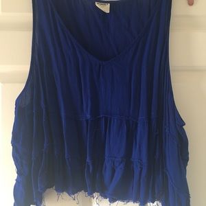Free People cobalt blue crop top